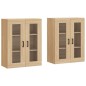 vidaXL Armarios de pared 2 uds madera de ingeniería roble Sonoma vidaXL Armarios de pared 2 uds madera de ingeniería roble Sonoma