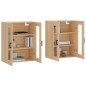 vidaXL Armarios de pared 2 uds madera de ingeniería roble Sonoma vidaXL Armarios de pared 2 uds madera de ingeniería roble Sonoma
