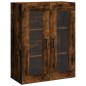 vidaXL Armarios de pared 2 uds madera de ingeniería roble ahumado vidaXL Armarios de pared 2 uds madera de ingeniería roble ahumado