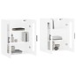 vidaXL Armarios de pared 2 uds madera de ingeniería blanco vidaXL Armarios de pared 2 uds madera de ingeniería blanco