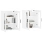 vidaXL Armarios de pared 2 uds madera de ingeniería blanco brillante vidaXL Armarios de pared 2 uds madera de ingeniería blanco brillante