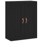 vidaXL Armarios de pared 2 uds madera de ingeniería negro vidaXL Armarios de pared 2 uds madera de ingeniería negro