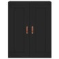 vidaXL Armarios de pared 2 uds madera de ingeniería negro vidaXL Armarios de pared 2 uds madera de ingeniería negro