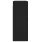 vidaXL Armarios de pared 2 uds madera de ingeniería negro vidaXL Armarios de pared 2 uds madera de ingeniería negro