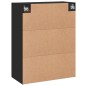 vidaXL Armarios de pared 2 uds madera de ingeniería negro vidaXL Armarios de pared 2 uds madera de ingeniería negro