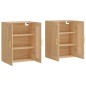 vidaXL Armarios de pared 2 uds madera de ingeniería roble Sonoma