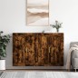vidaXL Armarios de pared 2 uds madera de ingeniería roble ahumado vidaXL Armarios de pared 2 uds madera de ingeniería roble ahumado