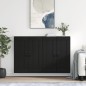 vidaXL Armarios de pared 2 uds madera de ingeniería negro vidaXL Armarios de pared 2 uds madera de ingeniería negro