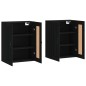 vidaXL Armarios de pared 2 uds madera de ingeniería negro vidaXL Armarios de pared 2 uds madera de ingeniería negro