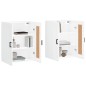 vidaXL Armarios de pared 2 uds madera de ingeniería blanco brillante vidaXL Armarios de pared 2 uds madera de ingeniería blanco brillante