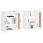 vidaXL Armarios de pared 2 uds madera de ingeniería blanco brillante vidaXL Armarios de pared 2 uds madera de ingeniería blanco brillante