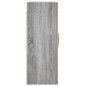 vidaXL Armarios de pared 2 uds madera de ingeniería gris Sonoma