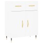 vidaXL Aparador alto madera contrachapada blanco 69,5x34x180 cm vidaXL Aparador alto madera contrachapada blanco 69,5x34x180 cm
