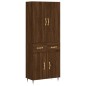 vidaXL Aparador alto madera contrachapada marrón roble 69,5x34x180 cm vidaXL Aparador alto madera contrachapada marrón roble 69,5x34x180 cm