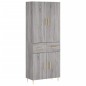 vidaXL Aparador alto madera contrachapada gris sonoma 69,5x34x180 cm vidaXL Aparador alto madera contrachapada gris sonoma 69,5x34x180 cm