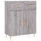 vidaXL Aparador alto madera contrachapada gris sonoma 69,5x34x180 cm vidaXL Aparador alto madera contrachapada gris sonoma 69,5x34x180 cm