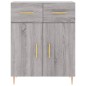 vidaXL Aparador alto madera contrachapada gris sonoma 69,5x34x180 cm vidaXL Aparador alto madera contrachapada gris sonoma 69,5x34x180 cm