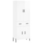 vidaXL Aparador alto madera contrachapada blanco brillo 69,5x34x180 cm vidaXL Aparador alto madera contrachapada blanco brillo 69,5x34x180 cm