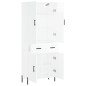vidaXL Aparador alto madera contrachapada blanco brillo 69,5x34x180 cm vidaXL Aparador alto madera contrachapada blanco brillo 69,5x34x180 cm