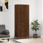 vidaXL Aparador alto madera contrachapada marrón roble 69,5x34x180 cm vidaXL Aparador alto madera contrachapada marrón roble 69,5x34x180 cm