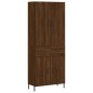 vidaXL Aparador alto madera contrachapada marrón roble 69,5x34x180 cm vidaXL Aparador alto madera contrachapada marrón roble 69,5x34x180 cm