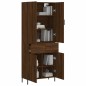 vidaXL Aparador alto madera contrachapada marrón roble 69,5x34x180 cm vidaXL Aparador alto madera contrachapada marrón roble 69,5x34x180 cm