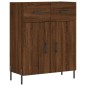 vidaXL Aparador alto madera contrachapada marrón roble 69,5x34x180 cm vidaXL Aparador alto madera contrachapada marrón roble 69,5x34x180 cm