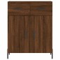 vidaXL Aparador alto madera contrachapada marrón roble 69,5x34x180 cm vidaXL Aparador alto madera contrachapada marrón roble 69,5x34x180 cm