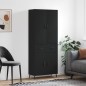 vidaXL Aparador alto madera contrachapada negro 69,5x34x180 cm vidaXL Aparador alto madera contrachapada negro 69,5x34x180 cm