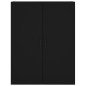 vidaXL Aparador alto madera contrachapada negro 69,5x34x180 cm vidaXL Aparador alto madera contrachapada negro 69,5x34x180 cm