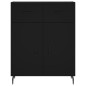 vidaXL Aparador alto madera contrachapada negro 69,5x34x180 cm vidaXL Aparador alto madera contrachapada negro 69,5x34x180 cm