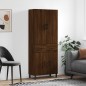 vidaXL Aparador alto madera contrachapada marrón roble 69,5x34x180 cm vidaXL Aparador alto madera contrachapada marrón roble 69,5x34x180 cm