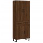 vidaXL Aparador alto madera contrachapada marrón roble 69,5x34x180 cm vidaXL Aparador alto madera contrachapada marrón roble 69,5x34x180 cm