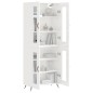 vidaXL Aparador alto madera contrachapada blanco brillo 69,5x34x180 cm vidaXL Aparador alto madera contrachapada blanco brillo 69,5x34x180 cm