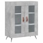 vidaXL Aparador alto madera contrachapada gris hormigón 69,5x34x180 cm vidaXL Aparador alto madera contrachapada gris hormigón 69,5x34x180 cm