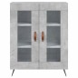 vidaXL Aparador alto madera contrachapada gris hormigón 69,5x34x180 cm vidaXL Aparador alto madera contrachapada gris hormigón 69,5x34x180 cm