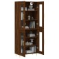 vidaXL Aparador alto madera contrachapada marrón roble 69,5x34x180 cm vidaXL Aparador alto madera contrachapada marrón roble 69,5x34x180 cm