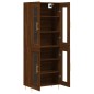 vidaXL Aparador alto madera contrachapada marrón roble 69,5x34x180 cm vidaXL Aparador alto madera contrachapada marrón roble 69,5x34x180 cm