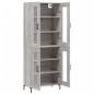 vidaXL Aparador alto madera contrachapada gris sonoma 69,5x34x180 cm vidaXL Aparador alto madera contrachapada gris sonoma 69,5x34x180 cm