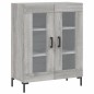 vidaXL Aparador alto madera contrachapada gris sonoma 69,5x34x180 cm vidaXL Aparador alto madera contrachapada gris sonoma 69,5x34x180 cm