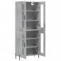 vidaXL Aparador alto madera contrachapada gris hormigón 69,5x34x180 cm vidaXL Aparador alto madera contrachapada gris hormigón 69,5x34x180 cm