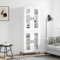 vidaXL Aparador alto madera contrachapada blanco brillo 69,5x34x180 cm vidaXL Aparador alto madera contrachapada blanco brillo 69,5x34x180 cm