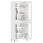 vidaXL Aparador alto madera contrachapada blanco brillo 69,5x34x180 cm vidaXL Aparador alto madera contrachapada blanco brillo 69,5x34x180 cm