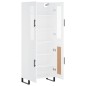 vidaXL Aparador alto madera contrachapada blanco 69,5x34x180 cm vidaXL Aparador alto madera contrachapada blanco 69,5x34x180 cm