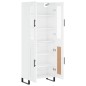 vidaXL Aparador alto madera contrachapada blanco brillo 69,5x34x180 cm vidaXL Aparador alto madera contrachapada blanco brillo 69,5x34x180 cm