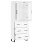 vidaXL Aparador alto madera contrachapada blanco brillo 69,5x34x180 cm vidaXL Aparador alto madera contrachapada blanco brillo 69,5x34x180 cm
