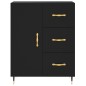 vidaXL Aparador alto madera contrachapada negro 69,5x34x180 cm vidaXL Aparador alto madera contrachapada negro 69,5x34x180 cm