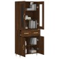 vidaXL Aparador alto madera contrachapada marrón roble 69,5x34x180 cm vidaXL Aparador alto madera contrachapada marrón roble 69,5x34x180 cm