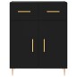 vidaXL Aparador alto madera contrachapada negro 69,5x34x180 cm vidaXL Aparador alto madera contrachapada negro 69,5x34x180 cm