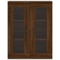 vidaXL Aparador alto madera contrachapada marrón roble 69,5x34x180 cm